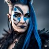 B^DISCOVER_beautiful female viking shaman with blue and black facepaint and an undercut.jpg