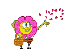 spongebob-throws-the-petals-transparent-background.gif